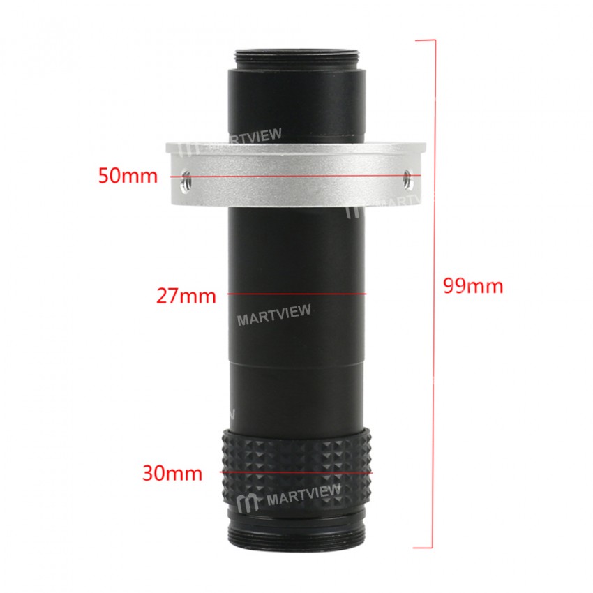Continuous Zoom High Coverage Distance C Mount Lens 1X - 100X 15:1 for CCD CMOS Industry Industrial