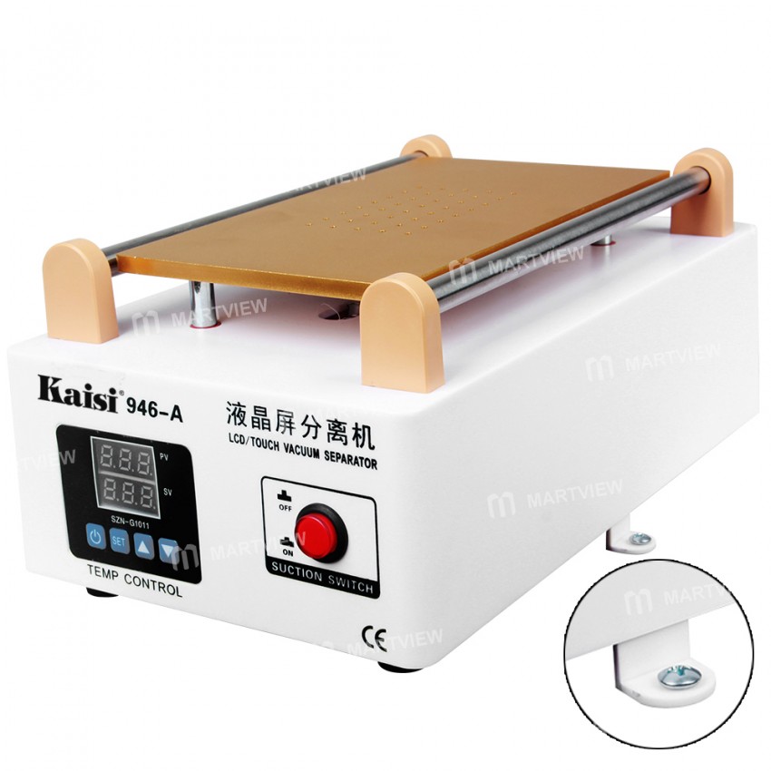 Kaisi 946A LCD Touch Screen Separator Built-in Vacuum Pump Suitable for Mobile Phone Screens Below 7