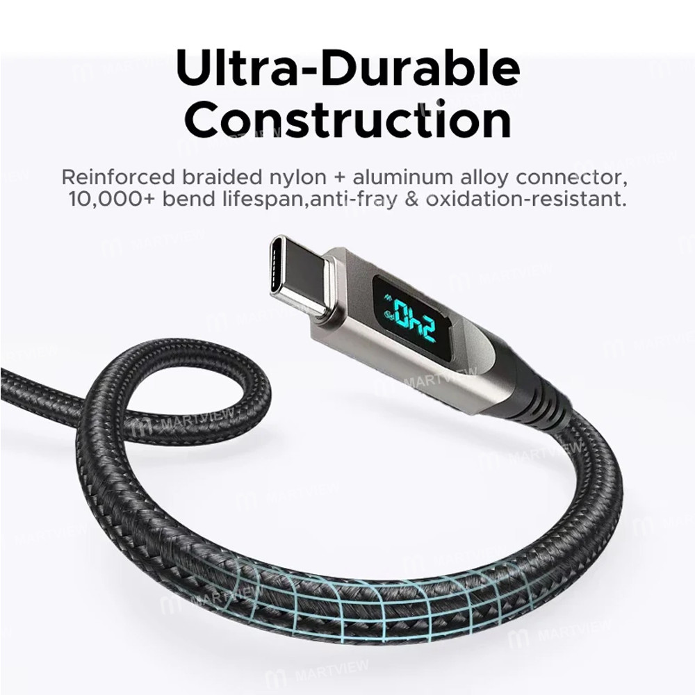 i2c pd240w-digital-display-type-c-to-type-c-cable-for-charging-data-transmission-4