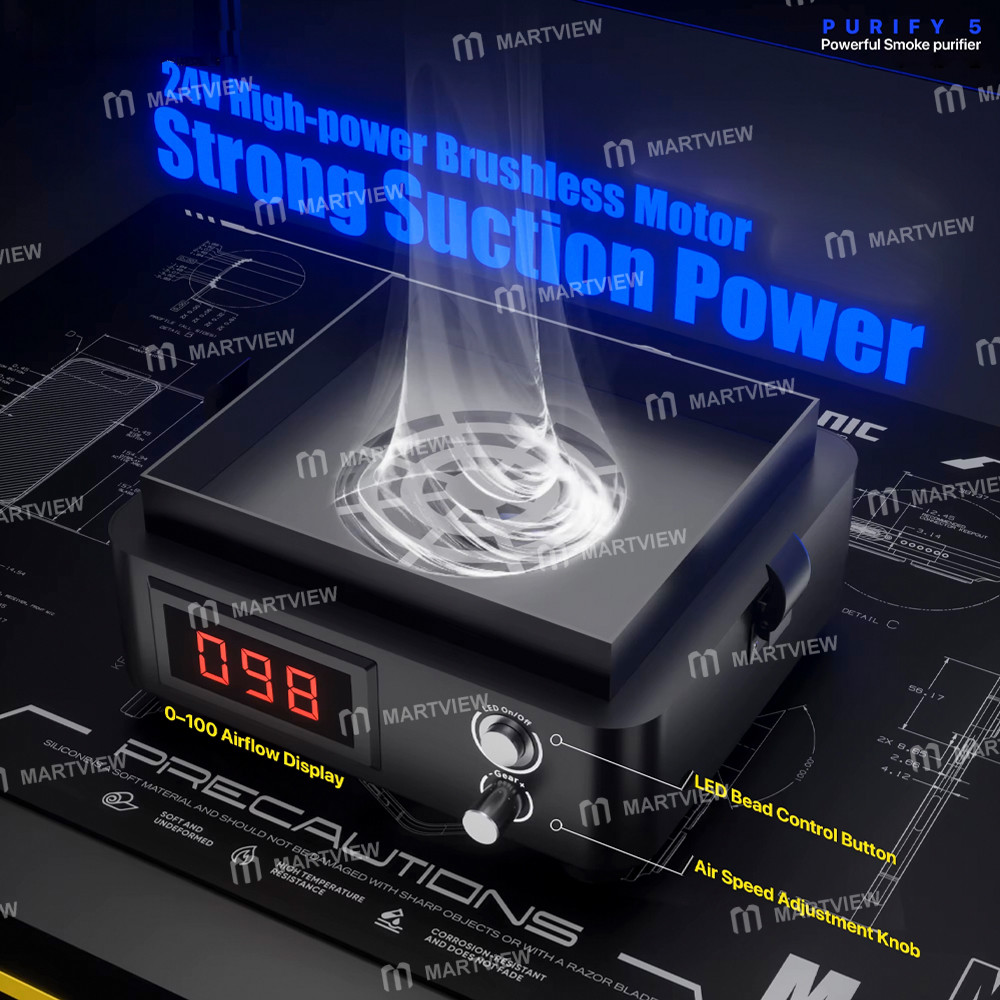 mechanic purify-5-62w-powerful-desktop-smoke-purifier-for-laser-machine-pcb-soldering-repair-4