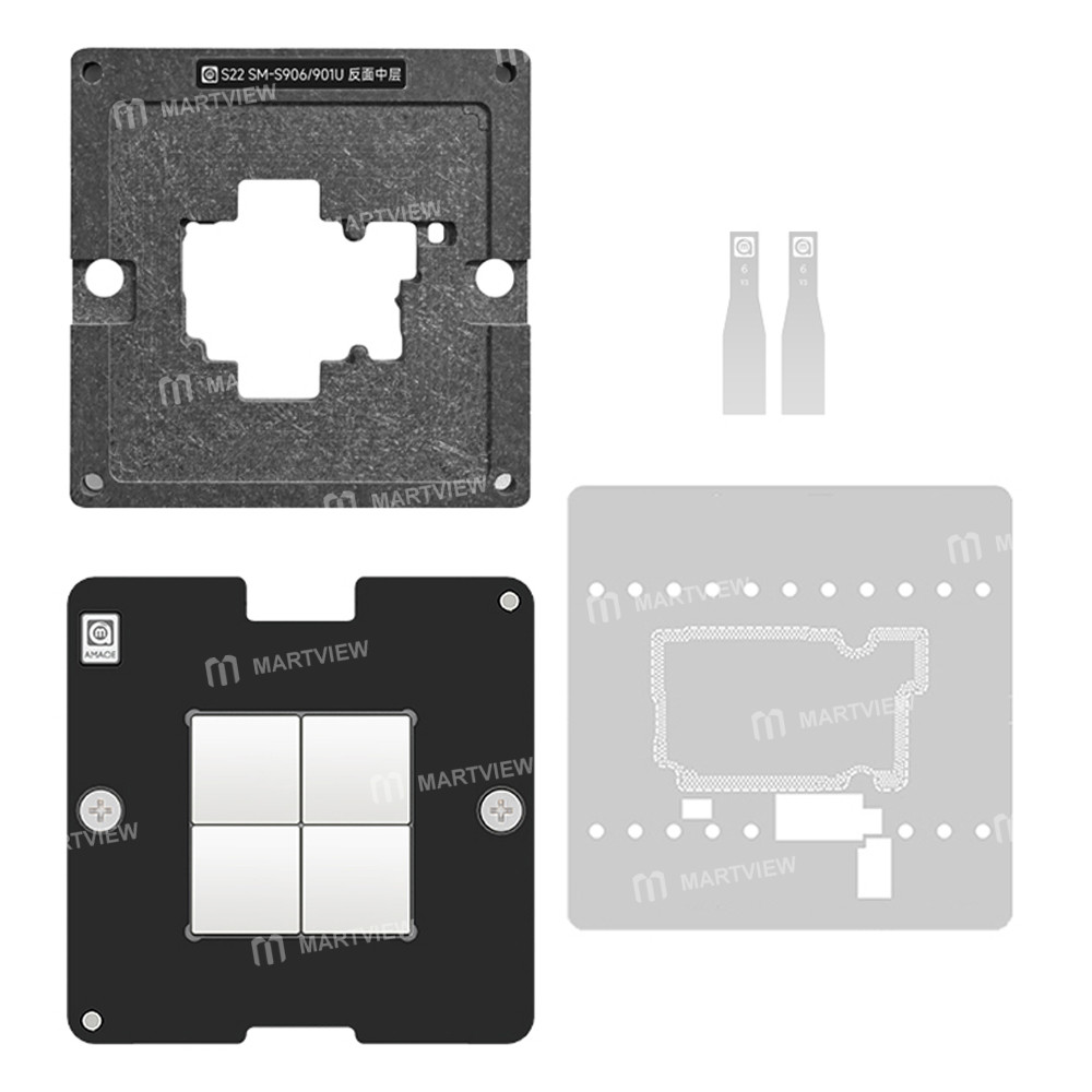 amaoe s22-sm-s906u-s901u-reverse-middle-layer-bga-reballing-stencil-platform-1