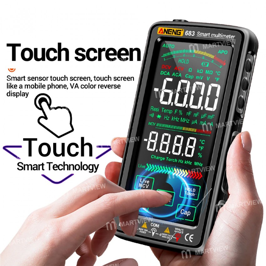 aneng 683-6000-counts-ac-dc-high-end-touch-smart-multimeter-with-ncv-temp-testing-2