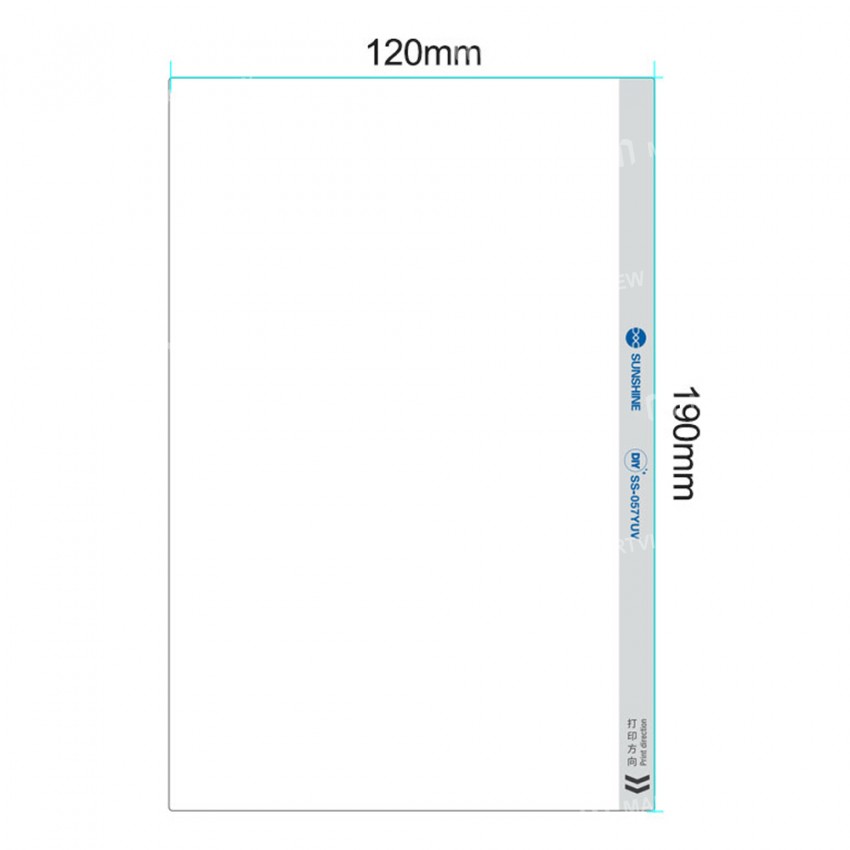 Sunshine SS-057YUV DIY Oily Back Film for SS-890P Smart UV All-in-one Printer - 50Pcs