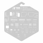18 Kinds Chip BGA IC Reballing Stencil Kits for iPhone 6 to 13 Pro Max Screen Dot Matrix IC