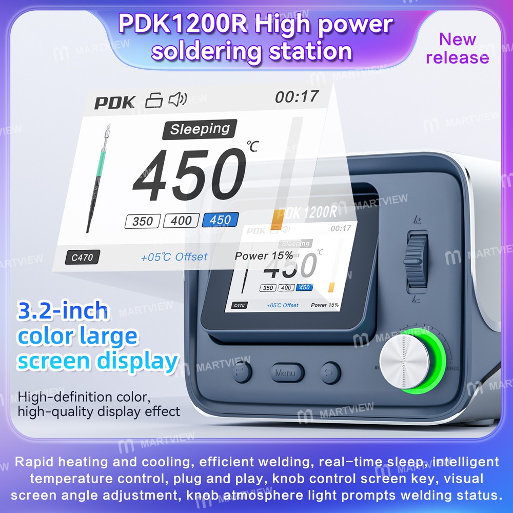 pdk1200r intelligent-temperature-control-large-solder-joints-industrial-station-support-c470-handle-