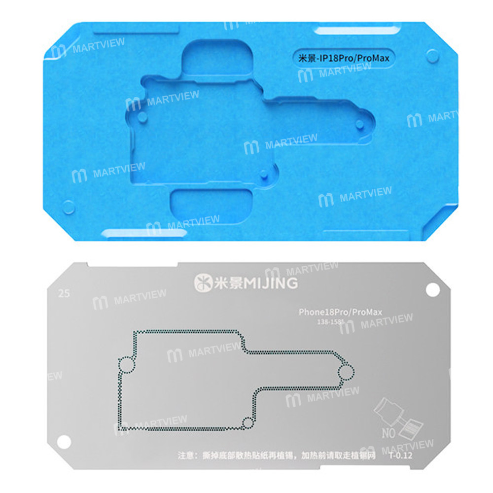 mijing z20-max-motherboard-middle-layer-bga-reballing-stencil-tin-plating-platform-for-iphone-18pro-