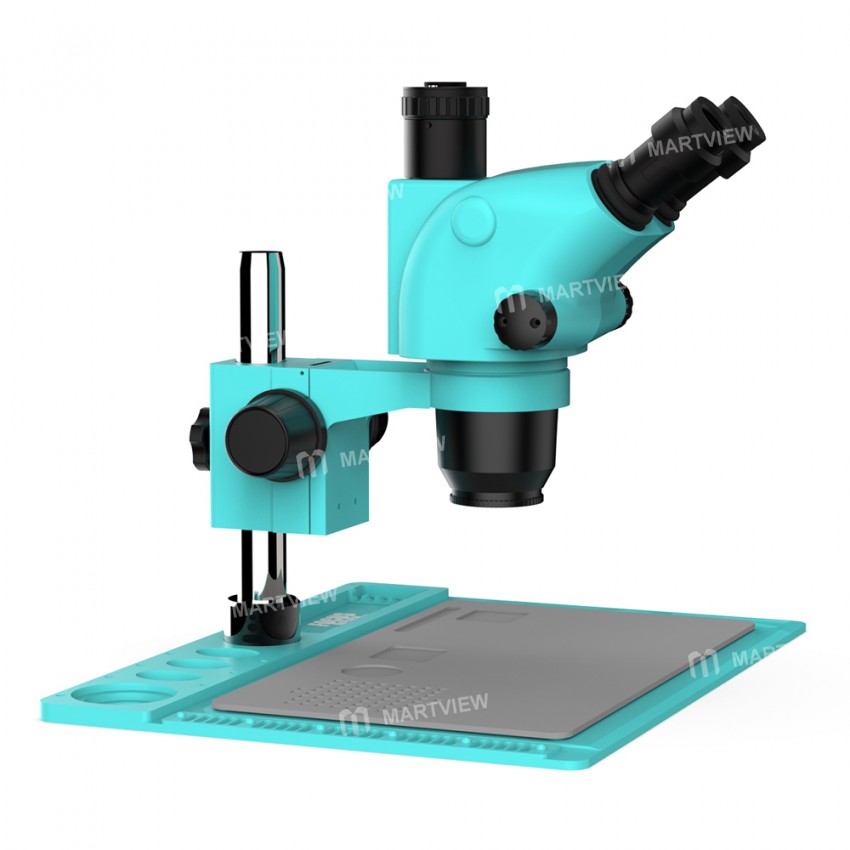 RF4 RF-6565TVD2 6.5-65X Adjustable Trinocular Zoom Stereo Microscope Workbench