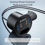 Orico DESK-4U Desktop Grommet USB 3.0 HUB with Headphone Microphone Ports Support OTG