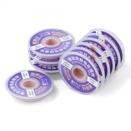 Luban LB2015 1.5M 2.0mm Solder Vampire Desoldering Wick - 10Pcs