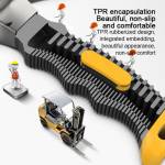 Deli 8OZ Multifunction TPR Handle Shockproof Stainless Steel Mini Claw Hammer