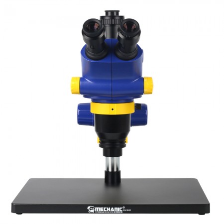 Mechanic D65T-B3 Industrial Trinocular Stereo Microscope for PCB Repair with Large Base