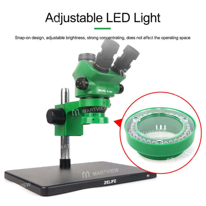 relife rl-m5t-b3-07-50x-continuous-zoom-trinocular-hd-stereo-microscope-for-mobile-phone-repair-6
