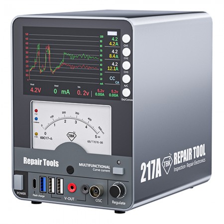 TBK 217A 30V / 5A 3-Channel Storage Curved DC Regulated Power Supply with Hyperbola Display