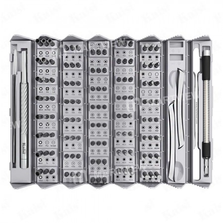 Kaisi K-8128 128-in-1 Precision S2 Alloy Steel Precision Screwdriver Set