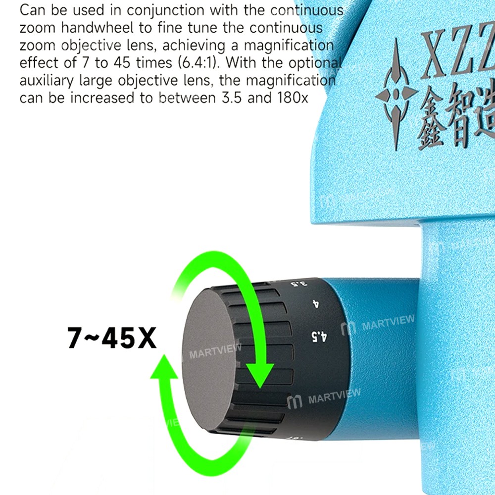 xinzhizao x2-max-7-45x-synchronous-zoom-binocular-stereo-microscope-with-aluminum-alloy-base-9