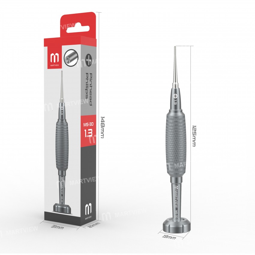 Martview MS-3D Aluminium Strong Hardness High-Precision Anti-Rust Anti-Slip Magnetic Screwdriver - M