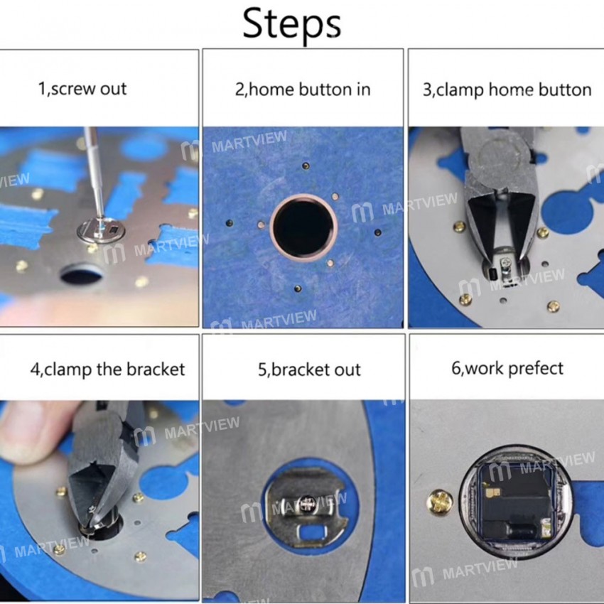 Multi-function Microscopes Remove Rubber Base Glue Positioning Slot Base Repair Fixture with Fingerp