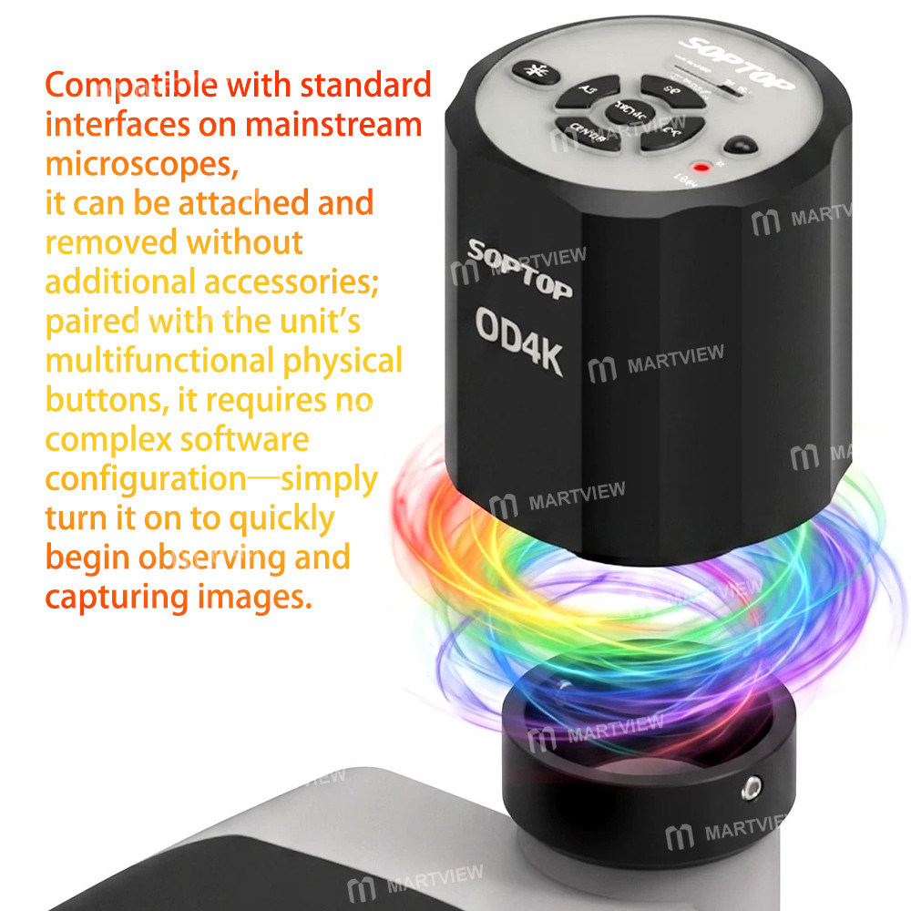 soptop od4k-4k-ultra-hd-industrial-camera-supports-4k-video-recording-compatible-with-most-microscop