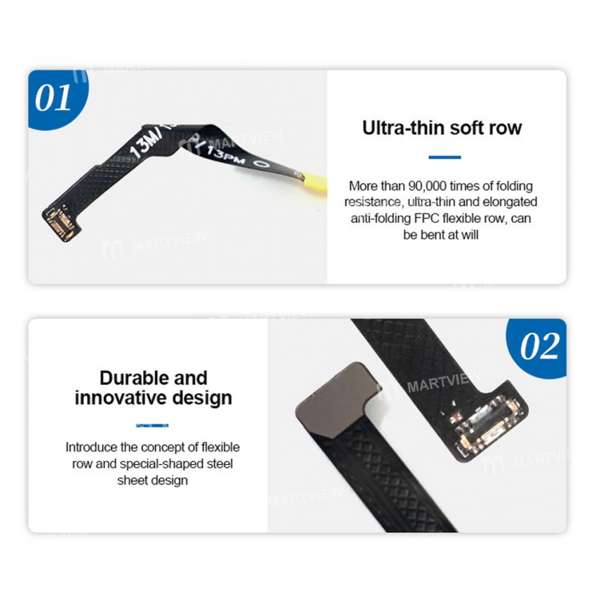 Sunshine SS-908B V7.0 Snap-to-use Flexible FPC Power Cable for iPhone 6-13 Series Repair