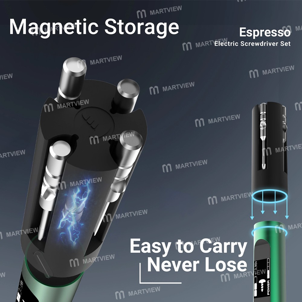 2uul sd11-espresso-electric-screwdriver-with-4pcs-s2-bits-for-mobile-phone-repair-9