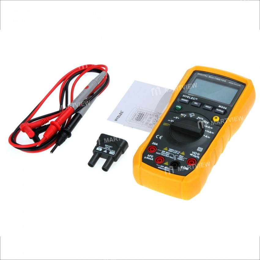 HYELEC MS88 Multifunction Digital Multimeter / Auto and Manual Range / Frequency / Relative