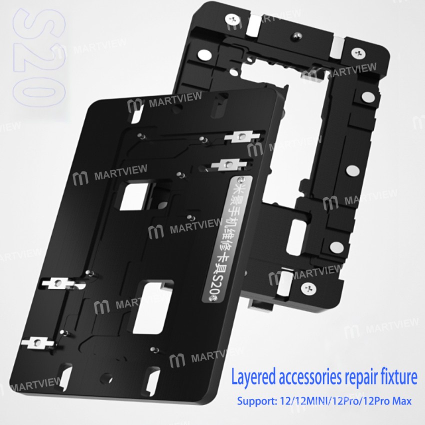MiJing S20 Locking Logic Board PCB Test Fixture Platform Frame for iPhone 12 / 12 Pro / 12 Pro Max /