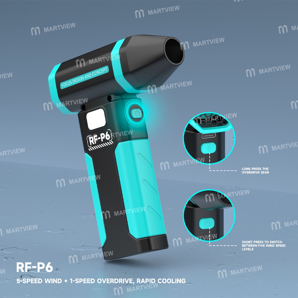 rf4 rf-p6-portable-rechargeable-mini-violent-dust-fan-with-outdoor-night-light-9