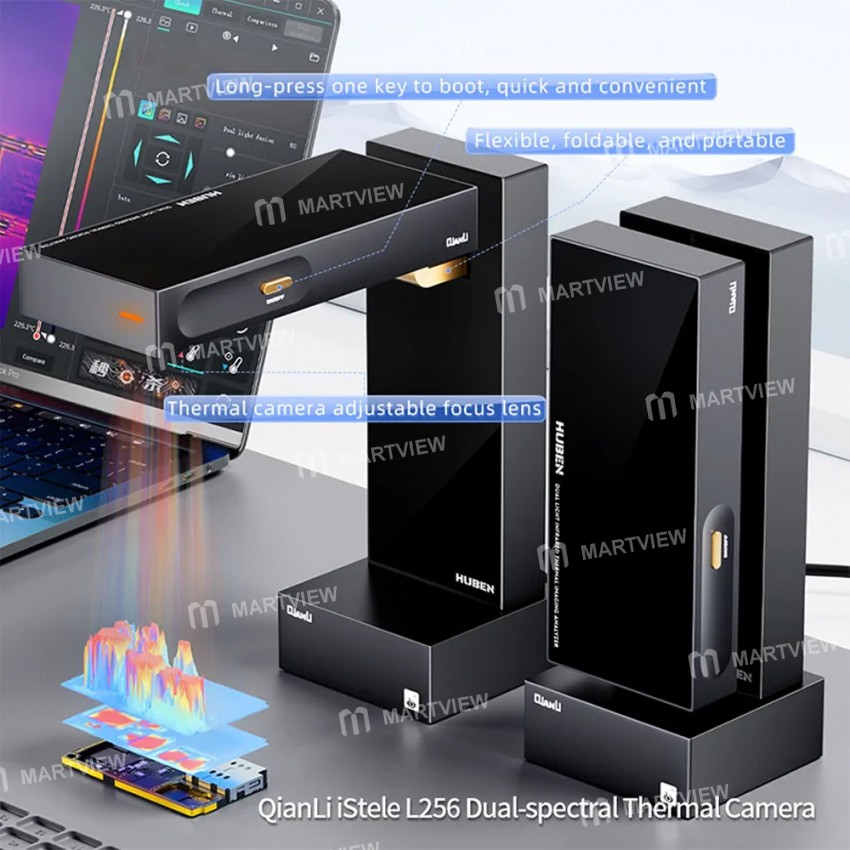 qianli l256-istele-dual-spectral-thermal-camera-short-circuit-thermometer-for-motherboard-repair-3