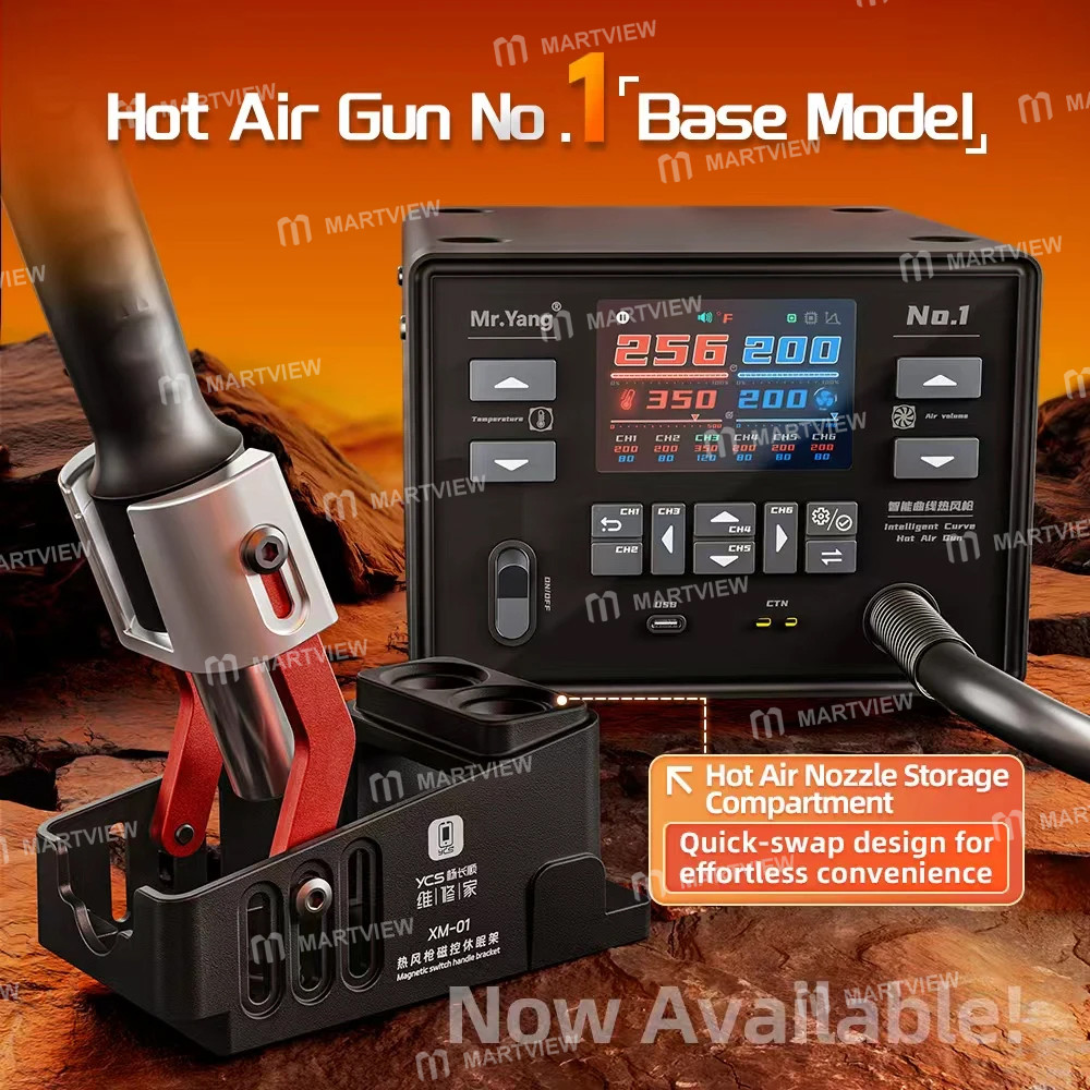 ycs mryang-no1-base-model-1400w-curve-digital-display-hot-air-gun-desoldering-rework-station-2