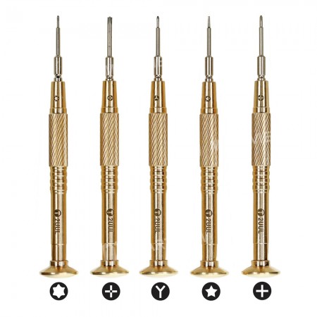 2UUL Brass Handle Heavy Weight Professional-grade Phone Repair Screwdriver Tools