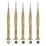 2UUL Brass Handle Heavy Weight Professional-grade Phone Repair Screwdriver Tools