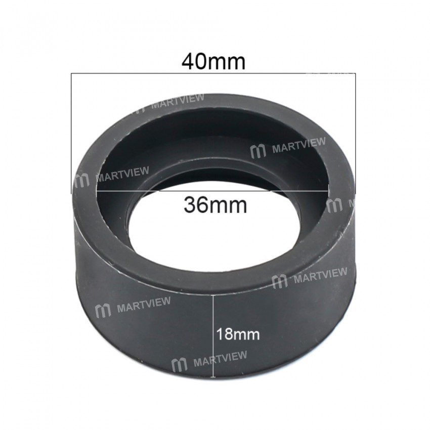 Foldable Rubber Eye Guards Caps for 34-38 mm Microscope Eyepiece Telescope - Pair