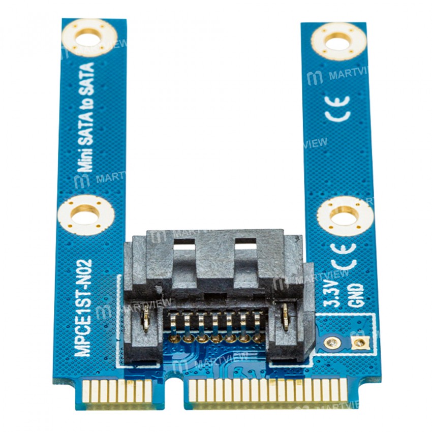 Orico MSTS7PW SATA 7Pin to mSATA Flat Type SSD Adapter Card Support Full Height Size