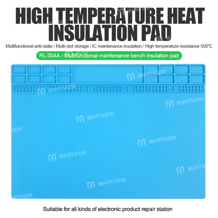 relife rl-004a-multi-function-heat-insulation-anti-skid-silicone-pad-for-mobile-phone-repair-1
