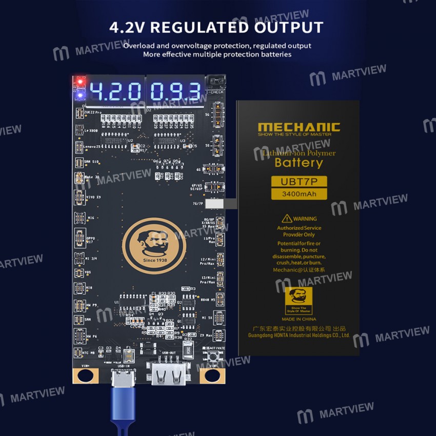 Mechanic BA27 Battery Activation Detection Board with USB Cable Latest Support iPhone13 Series / And