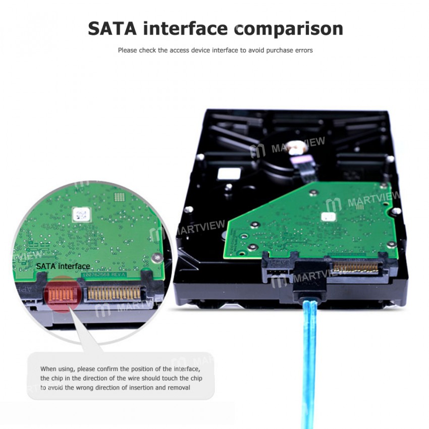 6in1 High-quality SATA 3.0 6Gbps 7 Pin Hard Drive Data High-speed Serial Port Cable