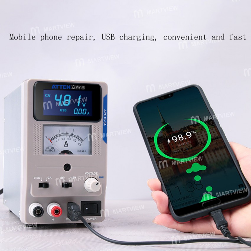 Atten APS15-3A Single-Channel Linear Stabilized DC Power Supply