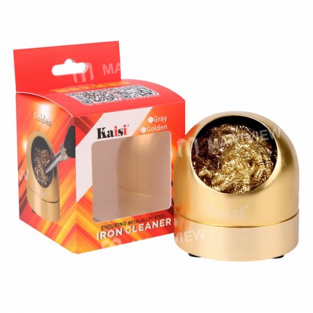 Kaisi Professional Cleaning Steel Wire Brush with Stand Set for Soldering Solder Iron Tip Cleaning