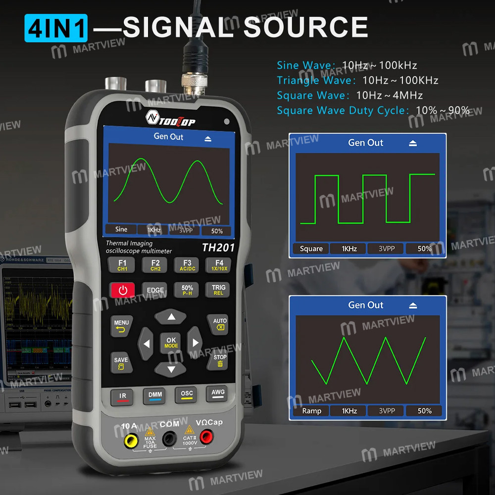 tooltop th201-4-in-1-thermal-imaging-dual-channel-oscilloscope--multimeter--signal-generator-19