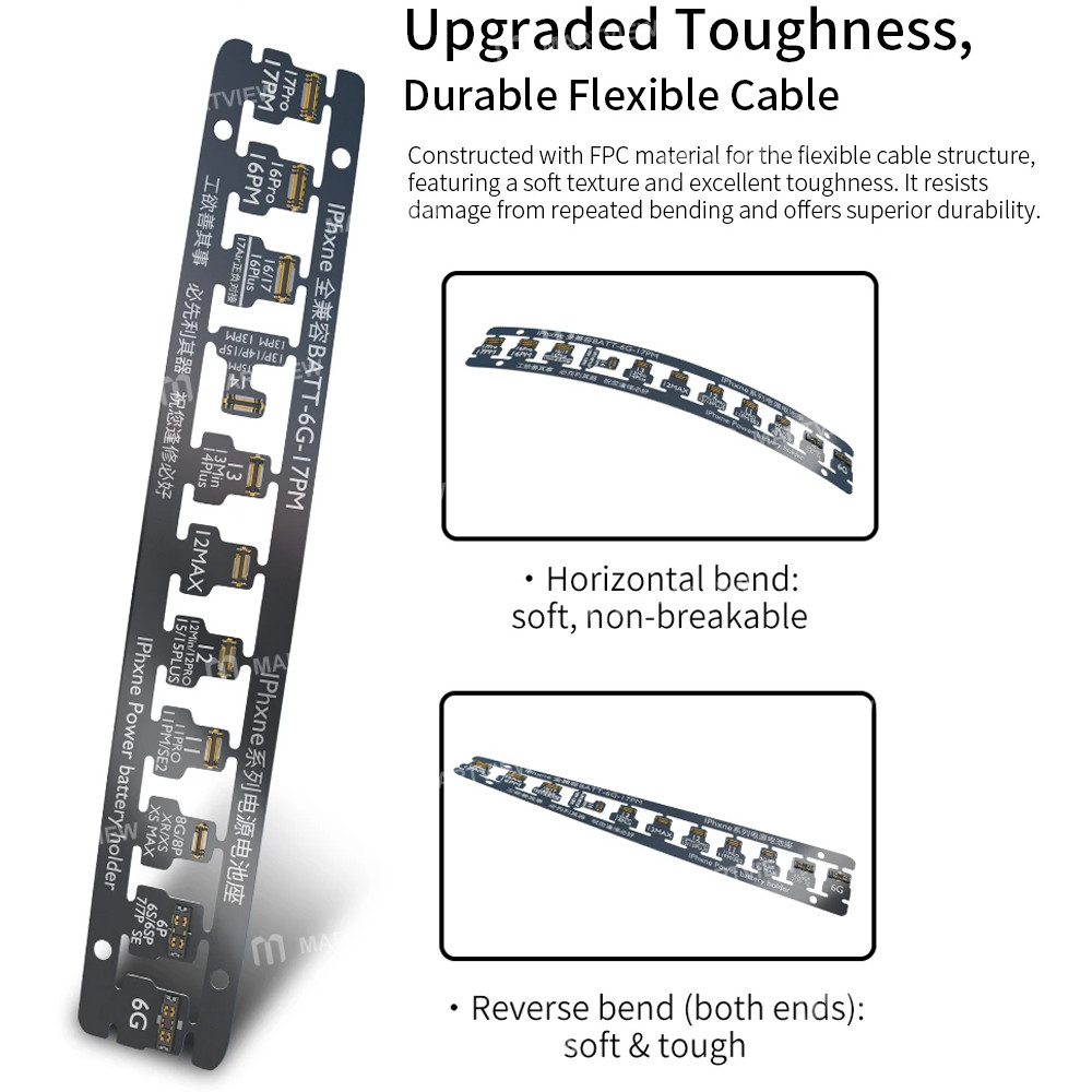 wl iphone-series-motherboard-pcb-power-battery-holder-for-iphone-6g-to-17pro-max-6