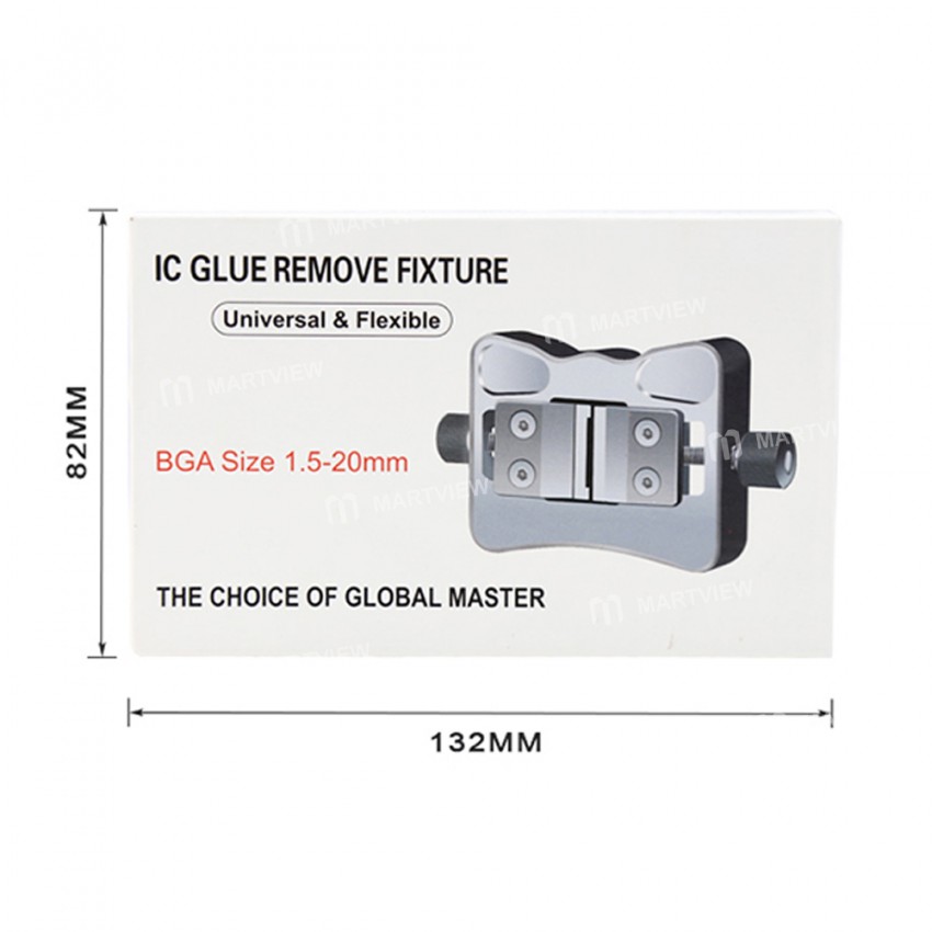 BST-001R Universal 1.5-20mm Size Double-Bearings Fixture for Phone Motherboard IC Glue Remove