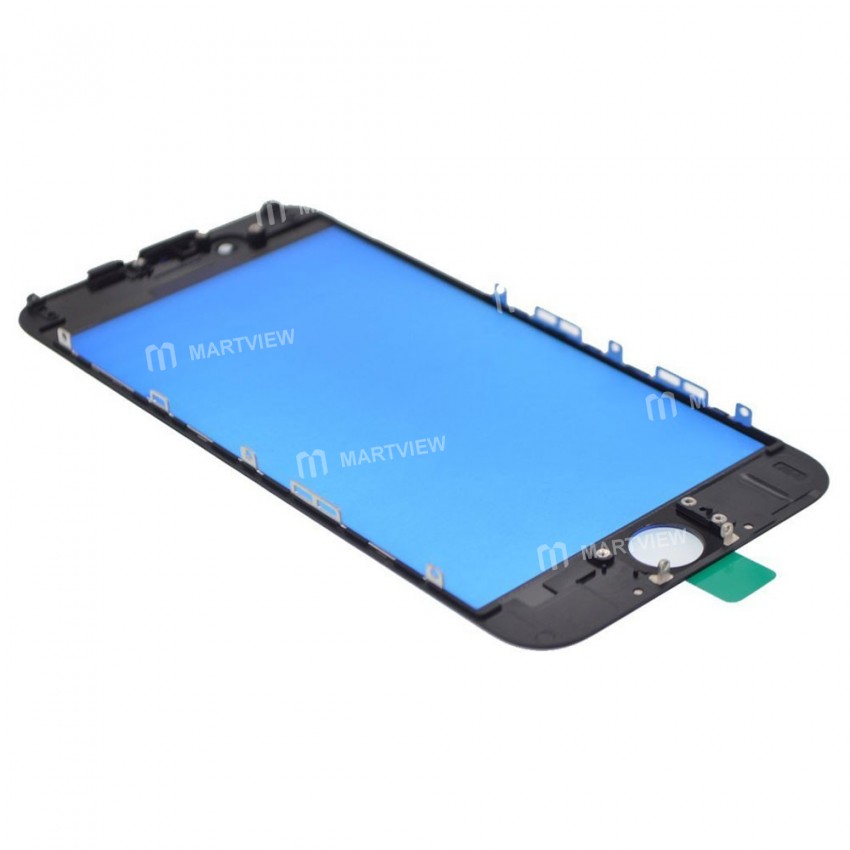 Replacement touch screen digitizer outer glass lens with bezel frame pre assembled for iPhone 6 plus