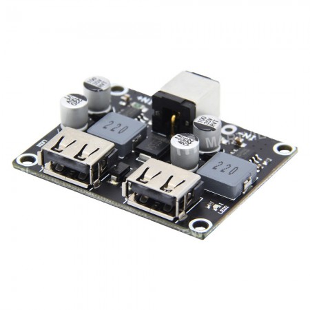 6-32V 2-way Fast Charging Buck Module Support QC3.0 Compatible with Raspberry Pi 4B & Jetson Nano