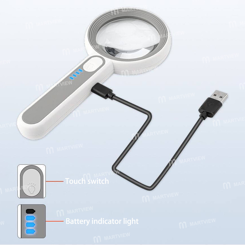 5cm rechargeable-40x-handheld-magnifying-glass-with-led-light-for-repairs-and-reading-4