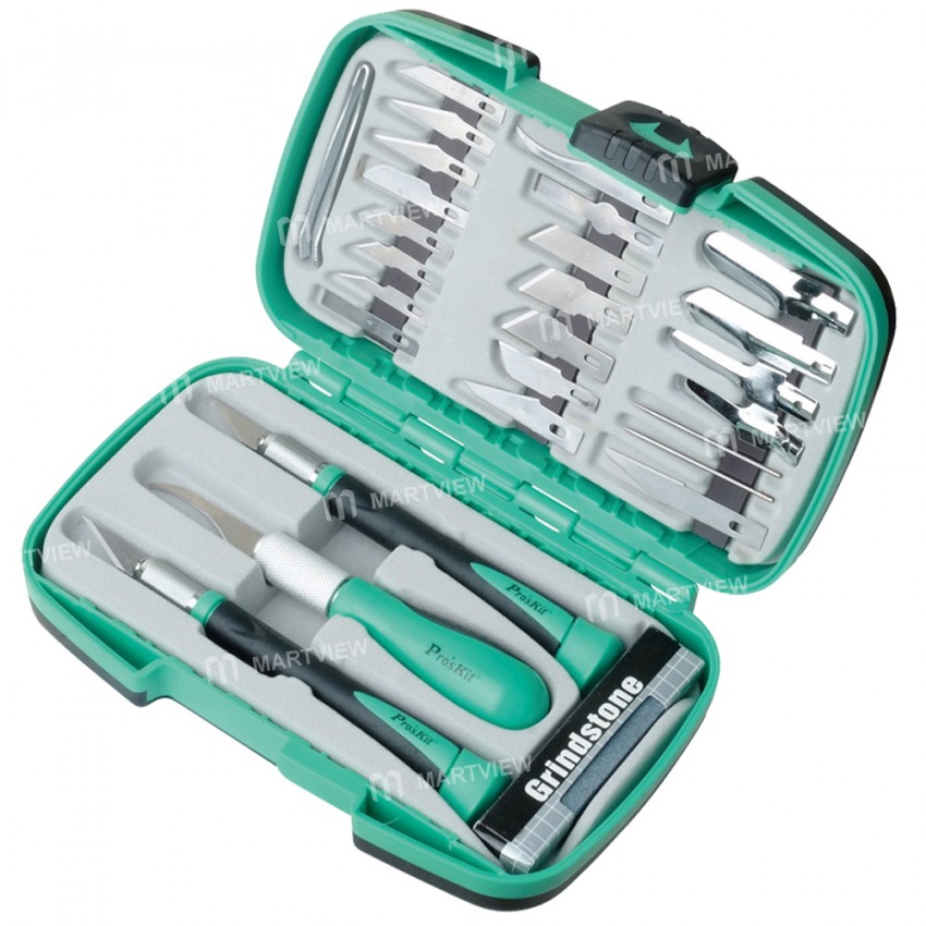 Pro'sKit PD-395A 30-in-1 Handmade Carving Repair Knife Set