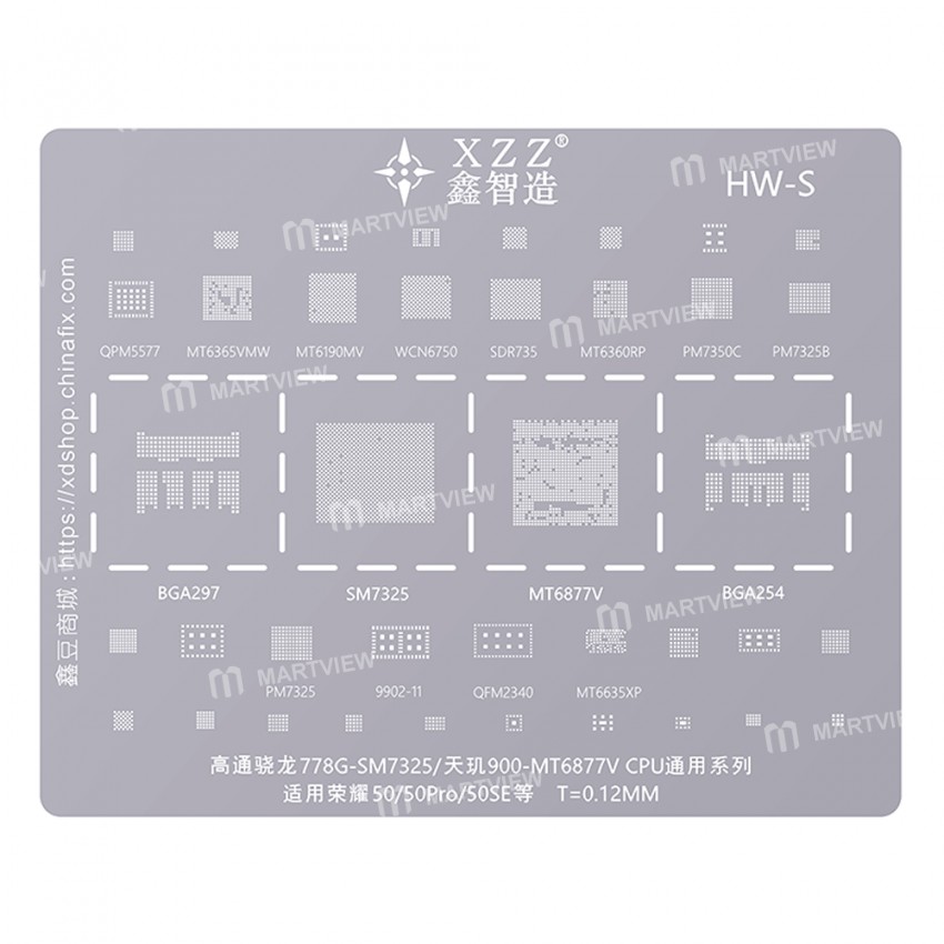 xinzhizao cpu-universal-series-bga-reballing-stencil-set-two-7