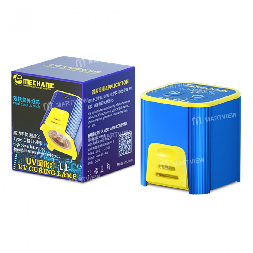 Mechanic L1 Intelligent UV Green Oil Fast Curing Lamp Curing Light for Phone Motherboard Repair