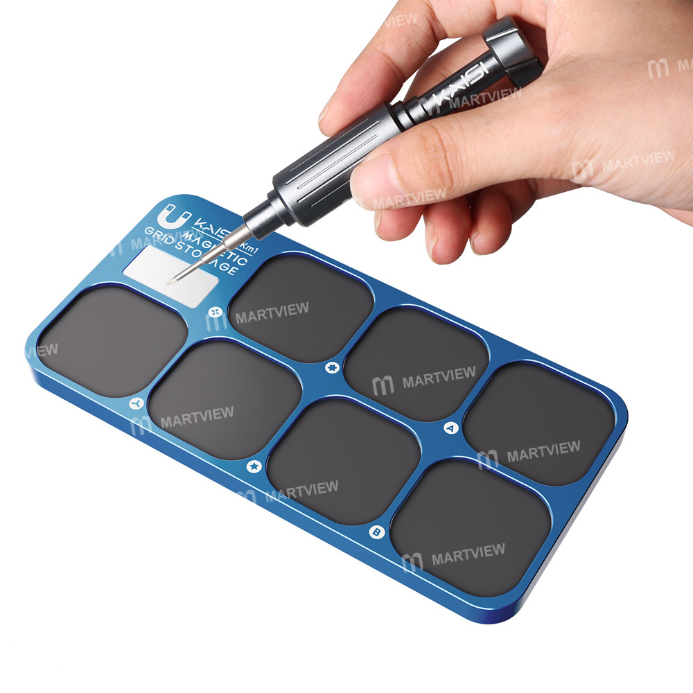 kaisi km1-aluminum-alloy-magnetic-screw-storage-board-for-electronic-product-repair-5