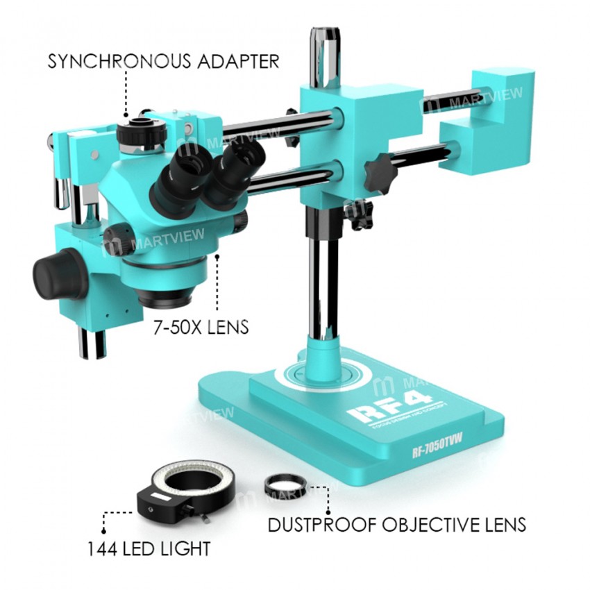 rf4 rf-7050tvw-4kc1-binocular-stereo-zoom-industrial-microscope-with-4k-ultra-hd-camera-13