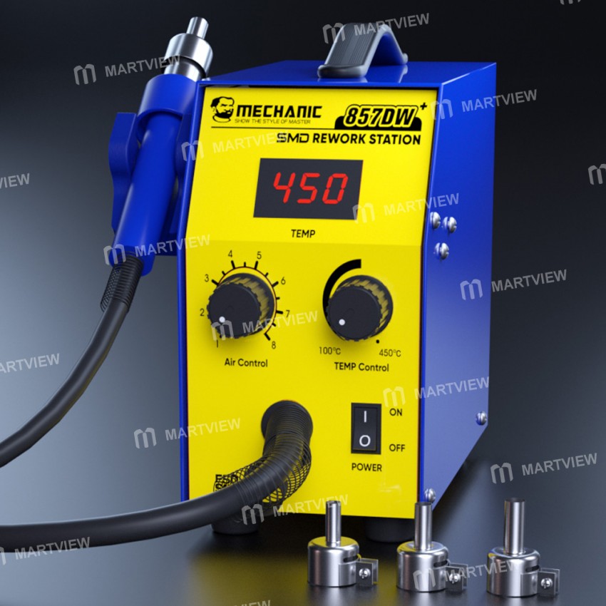 Mechanic 857DW+ Digital Display Constant Double Eddy Current Hot Air Desoldering Station